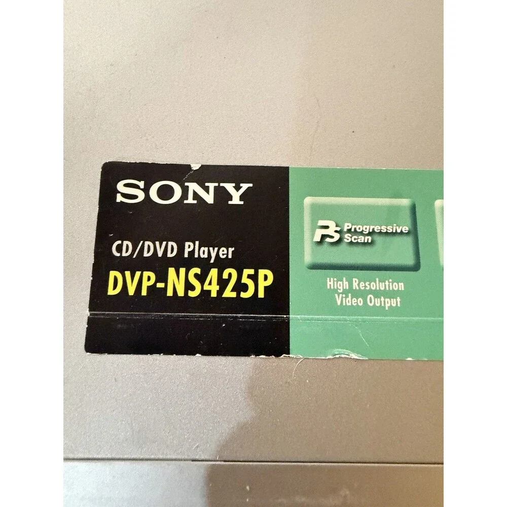 Sony DVP-NS425P DVD Player w/ Progressive Scan, CD/DVD, Silver, R1